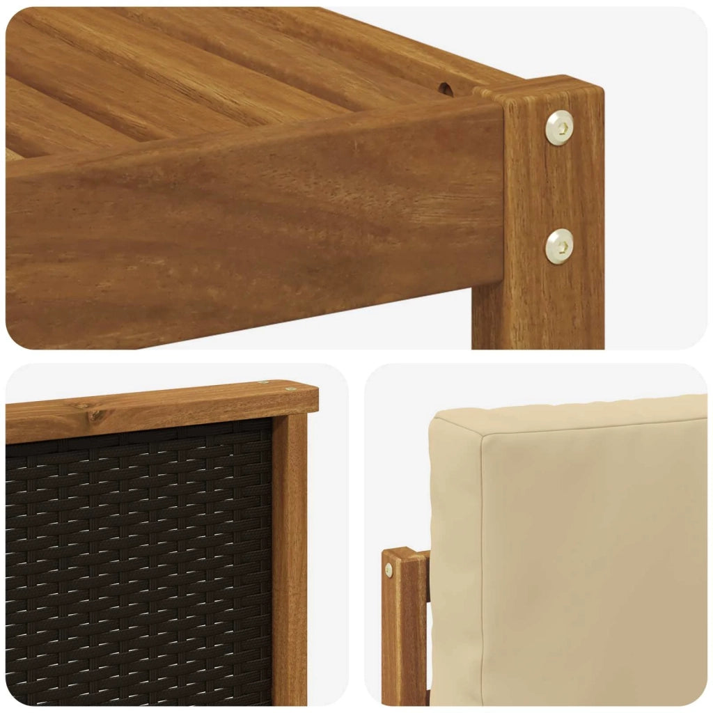 Set di divani da esterno 7 pz Naturale 3385044