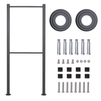 Cassetta delle lettere 2x2 V51 antracite Con supporto e finestrelle Cassetta postale