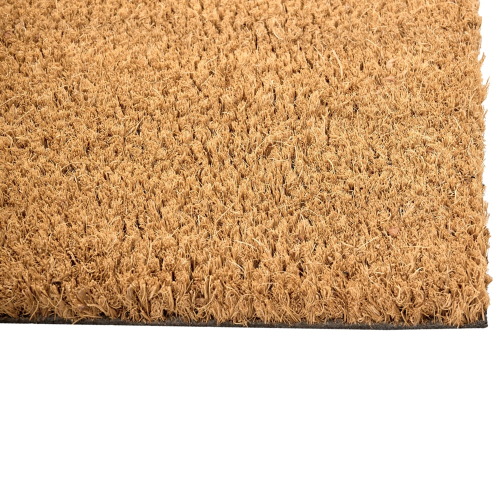 Zerbino di benvenuto in fibra di cocco antiscivolo 55 x 120 cm con supporto in PVC naturale