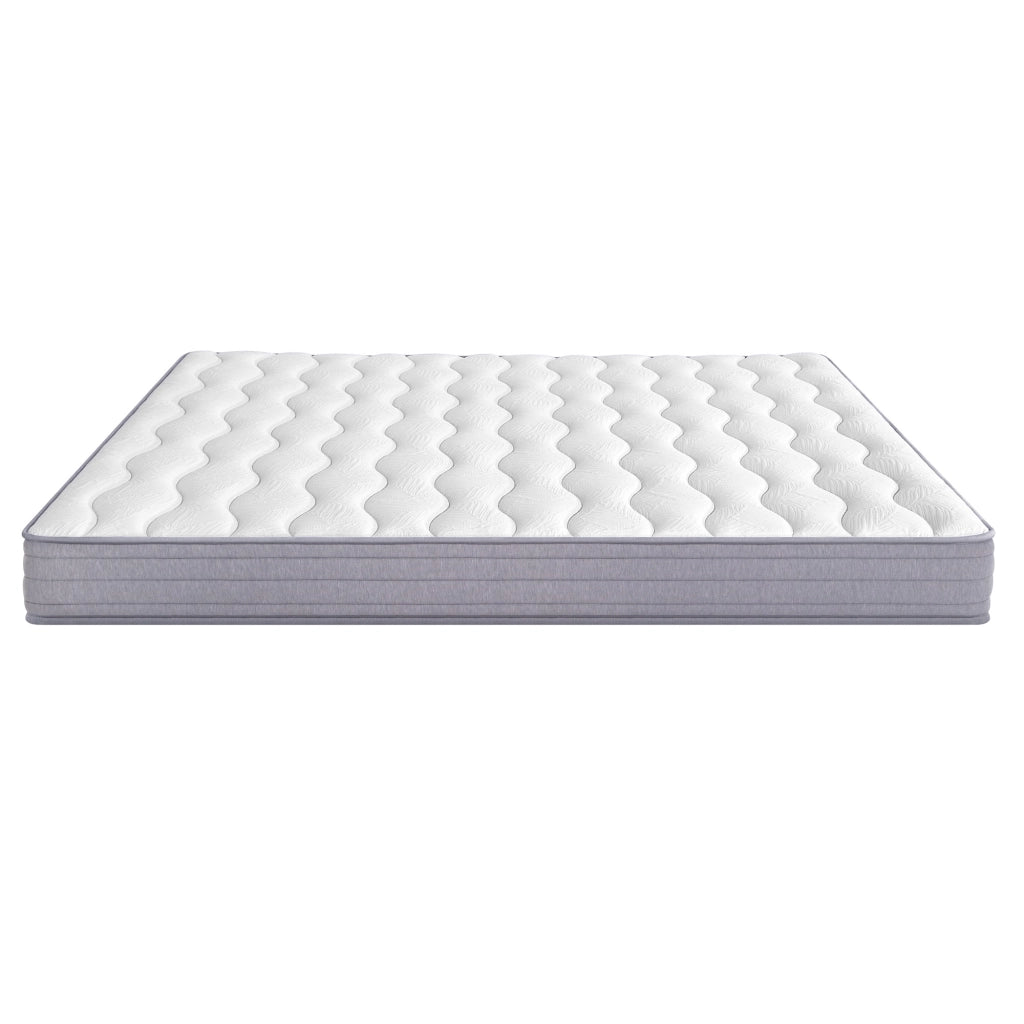 Materasso Matrimoniale a Molle 140x200 cm H3 Spessore 20 cm con Supporto Ergonomico e Struttura Arrotolata Bianco