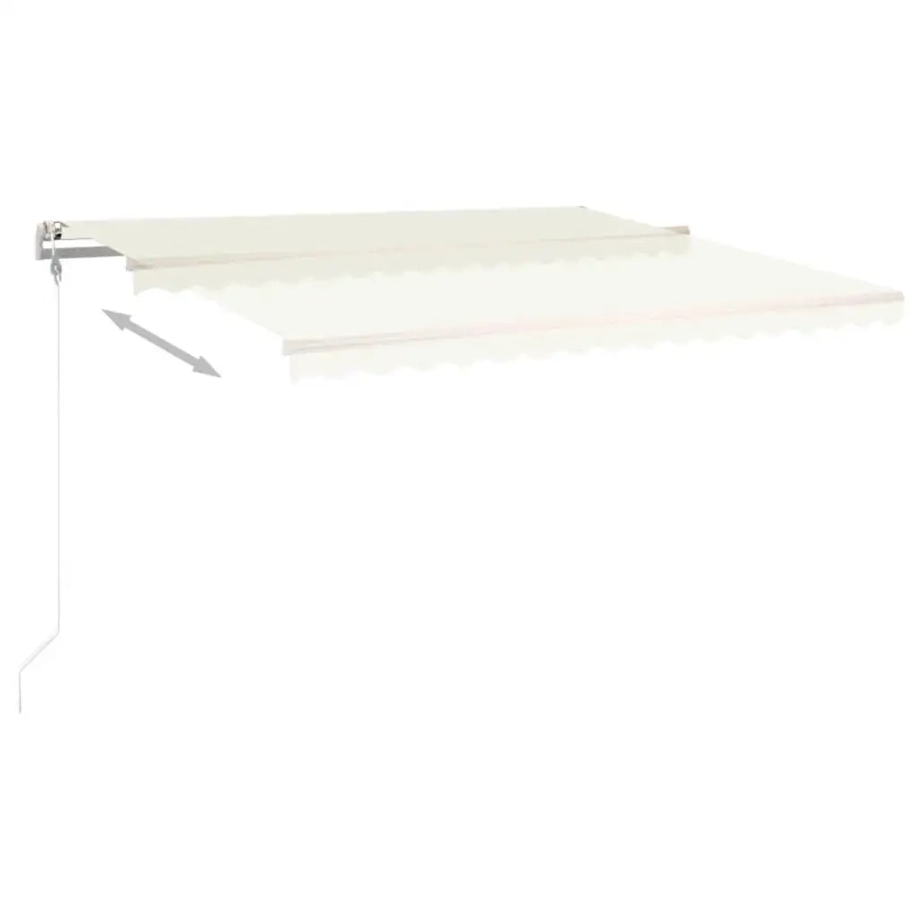 Tenda da Sole Retrattile Automatica 450x300 cm Crema 3068927