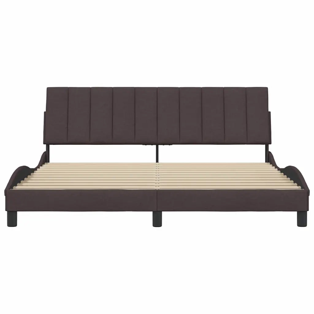 Giroletto senza Materasso Hanko Marrone Scuro 180x200 cm Tessuto 3310408