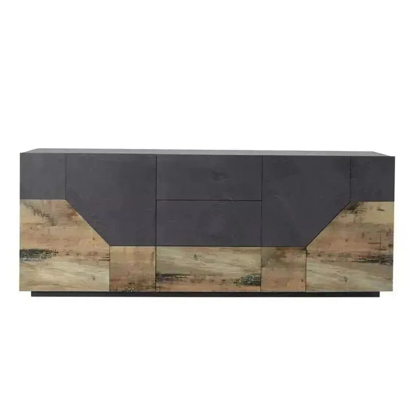 Credenza Alien Sideboard in Legno di Pero e Ardesia - 220 x 43 x 86 cm