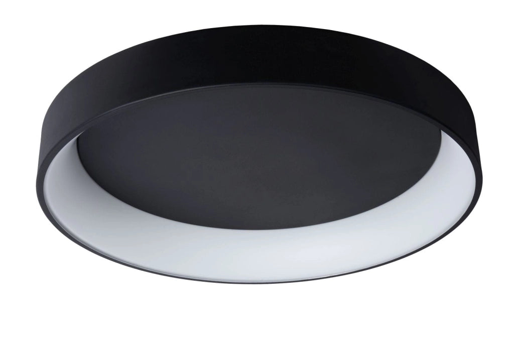 Plafoniera Lucide Talowe Ø80 nera LED 80W 3000K in alluminio