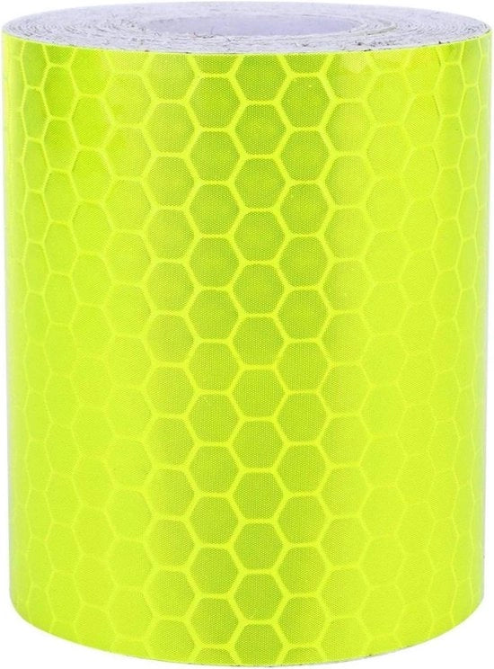 Tape auto riflettente PVC per parete - Alta viscosità - Esterno - Visibile - Banda di avviso - Fluorescenza - Cartello di sicurezza stradale - 300cm