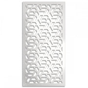ROMBO - Pannello in PVC traforato - Parasole Colore: bianco, Misura: 47x94 cm
