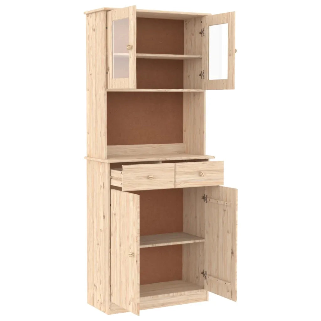 Credenza ALTA 77x35x188 cm in Legno Massello di Pino 3187775