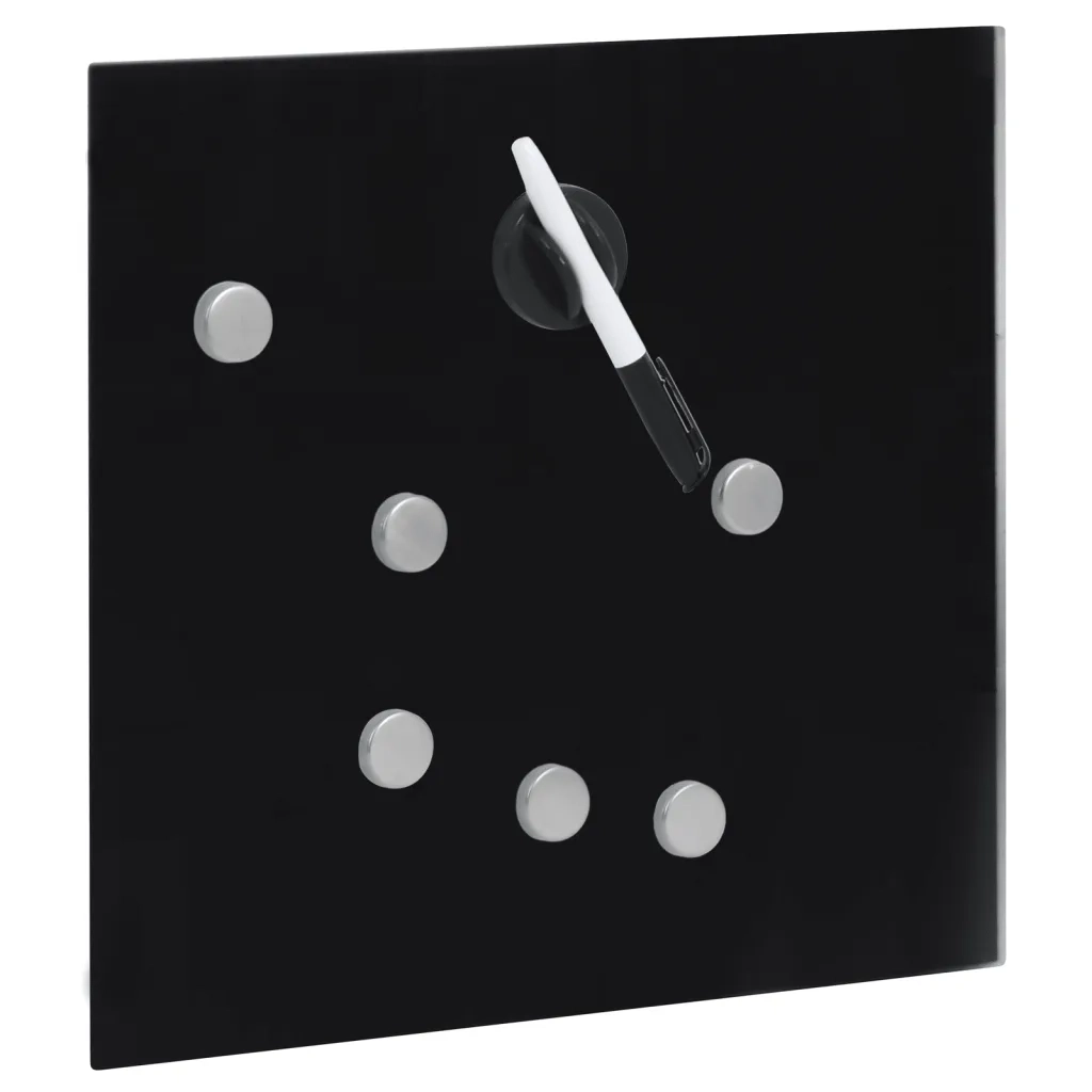 Cassetta Portachiavi con Lavagna Magnetica Nera 35x35x4 cm 322777