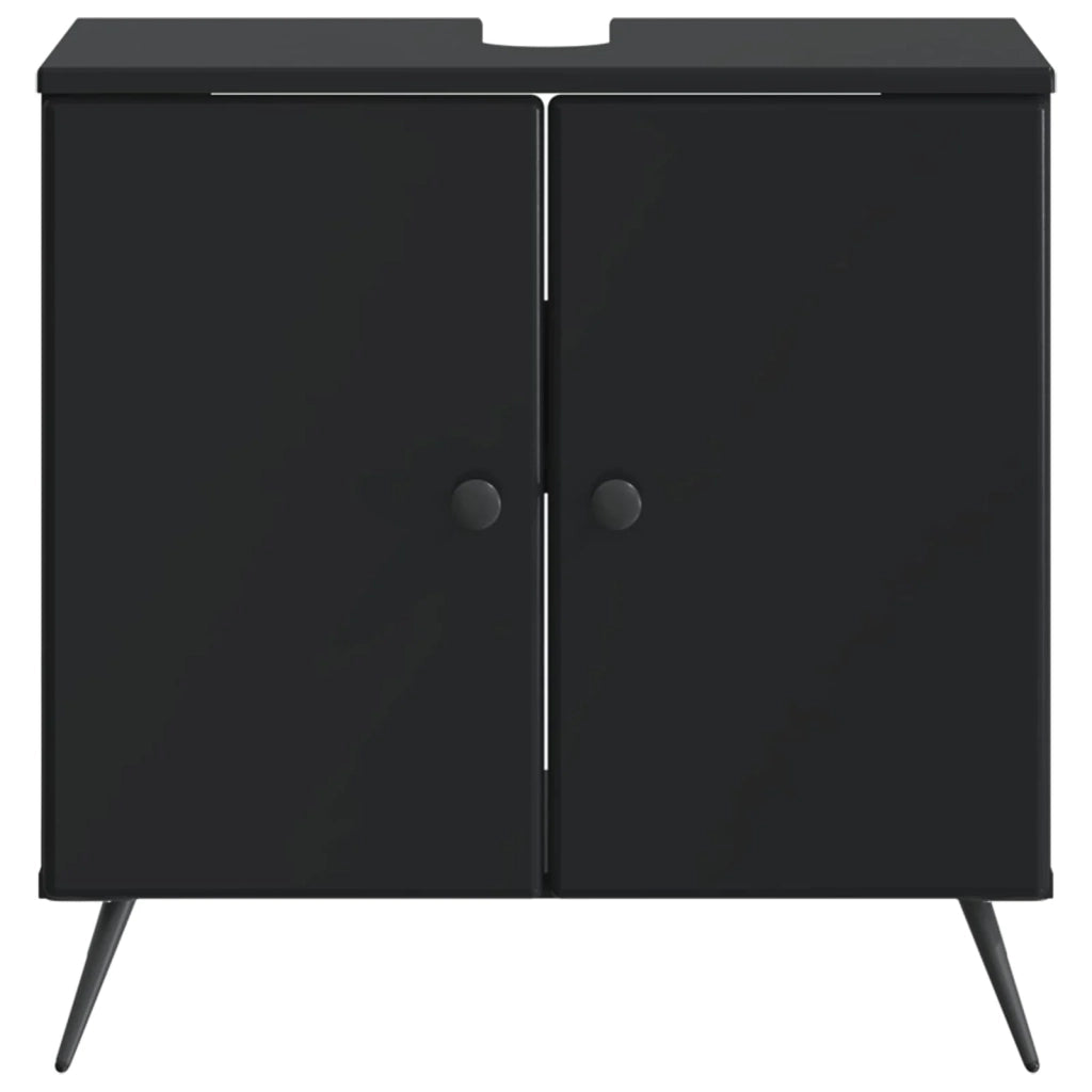 Armadio per Lavabo da Bagno BREDA Nero 59,5 x 31,5 x 59 cm 897446