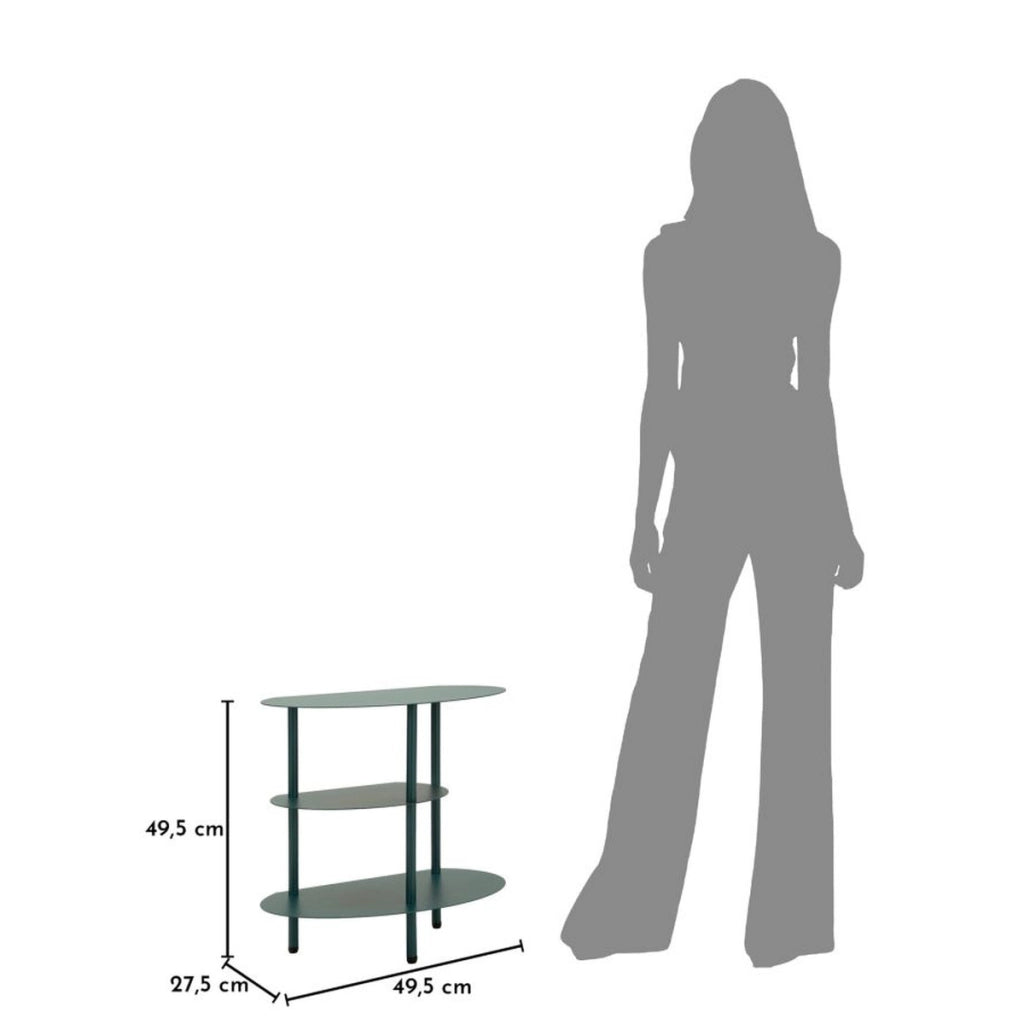 Comodino VKH1107, Beige, Metallo, 49,5x27,5x49,5 cm