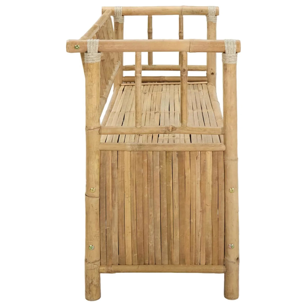 Panca da Giardino con Contenitore Naturale 110 x 47 x 80 cm 42028075