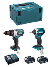 MAKITA Kit MK227RTJ (DHP481 + DTD154 + 2 x 5,0 Ah + DC18RC + MAKPAC 3)