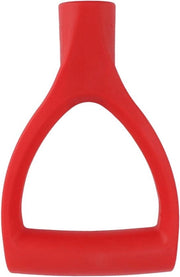 Manubrio D Grip per Manico di Spalugga con Diametro Interno 32mm in PVC - Manico di Ricambio per Spalugga - Accessori da Giardino - Spalugga per Neve - Strumento per Trasporto - Strumento per Trasporto (Rosso)