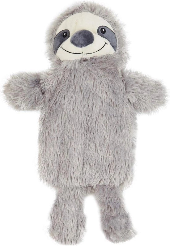 Bottiglia di acqua calda con pelliccia di visone - 1 litro - gomma naturale - pelliccia di peluche con animali carini - doni accoglienti - visone grigio