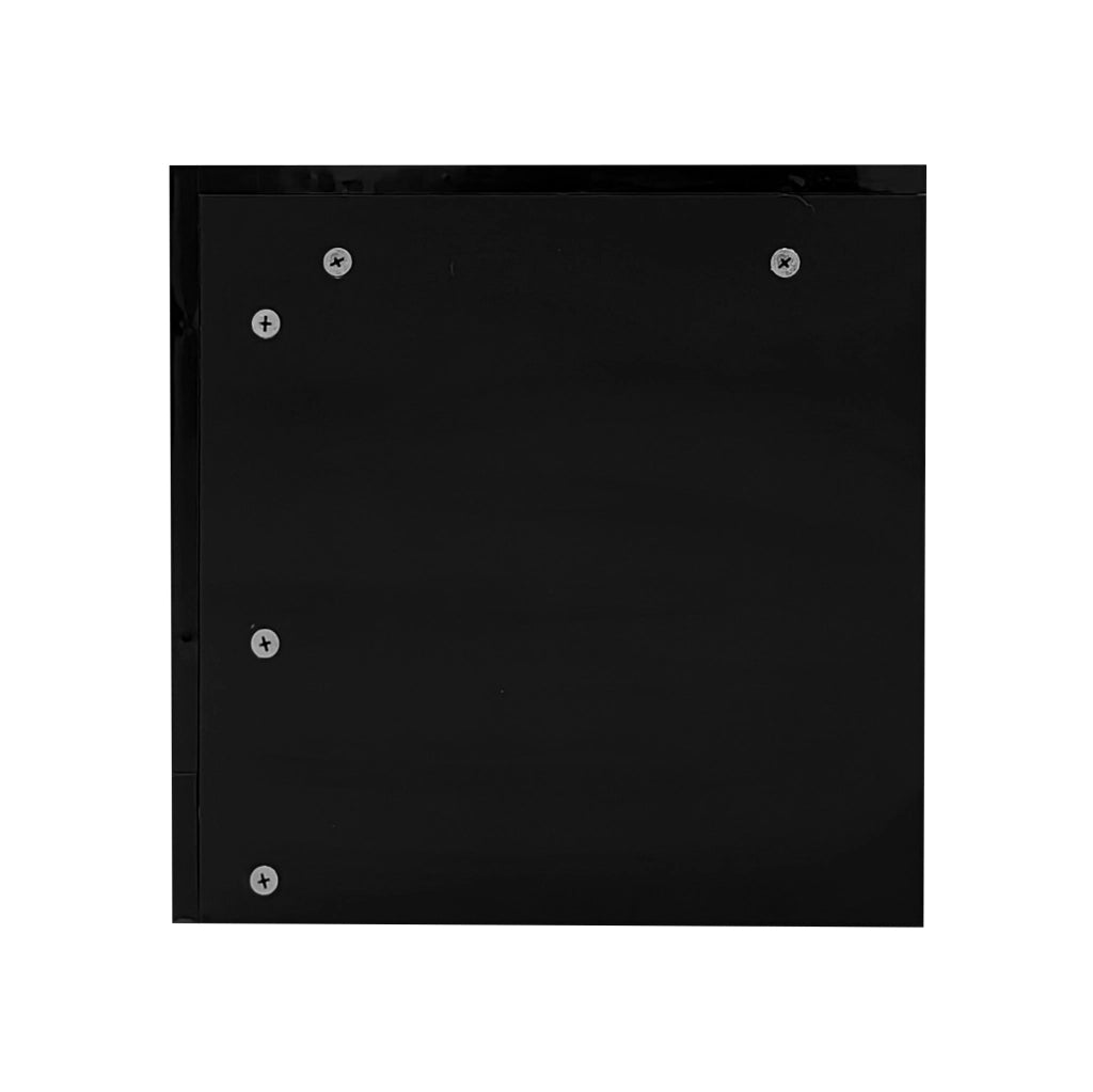 Mobile TV con illuminazione LED - Zephmum - 181 cm, vetro frontale, due cassetti pieghevoli