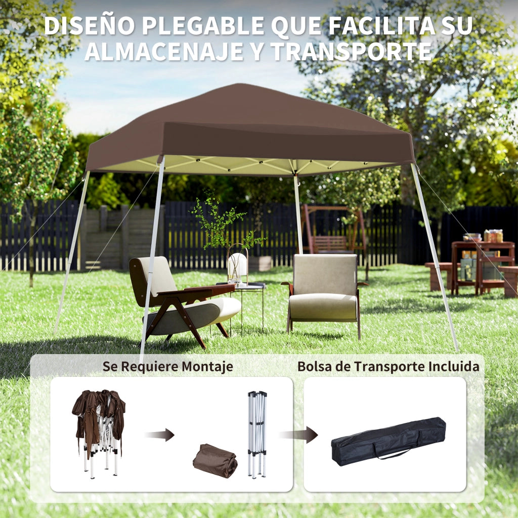 Tenda da giardino pieghevole ¨C Minimal ¨C grigio 240x240 cm