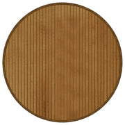 Tappeto del soggiorno | Tappeto Rotondo Marrone 60 cm in Bamb¨´