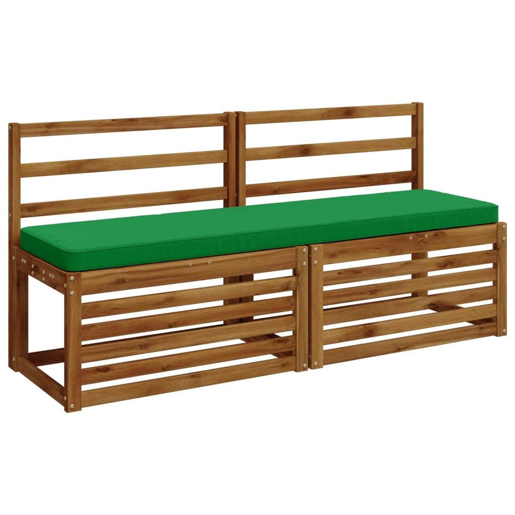 Cuscini per Panchina a 2 Pezzi VUGHT 2 pz 100% Poliestere Verde 951325