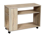 GAIA MOBILETTO IN LEGNO CON RUOTE 80 X 30 X 56 CM IN COLORE ROVERE