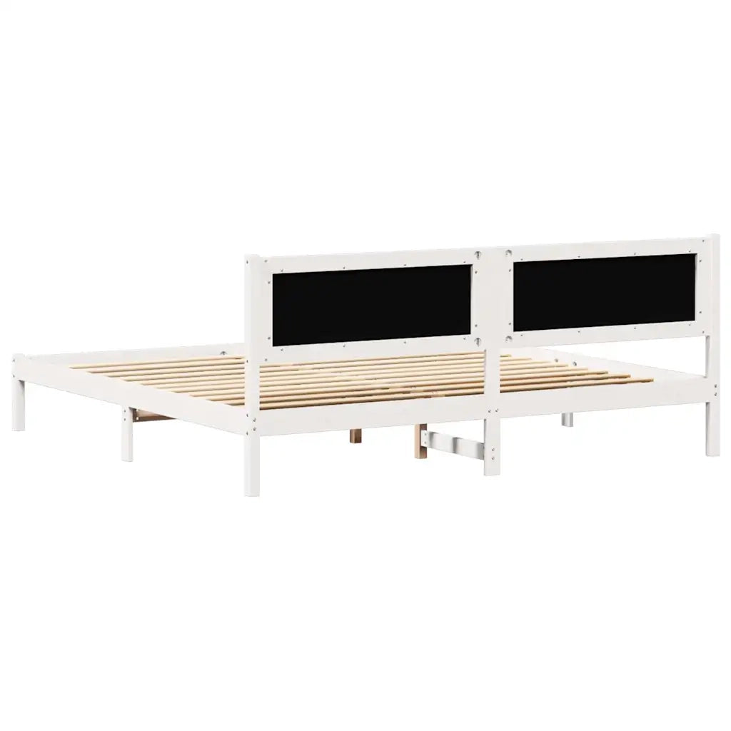 Struttura del letto Grigio chiaro 200 x 200 cm Pino massello 3394237