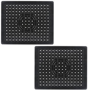 Matte per vasca da bagno in gomma – 31x26 cm – Nero – Mat per vasca da bagno – Mat per drenaggio – Protezione per vasca da bagno – Antiscivolo – Protezione per piastrelle
