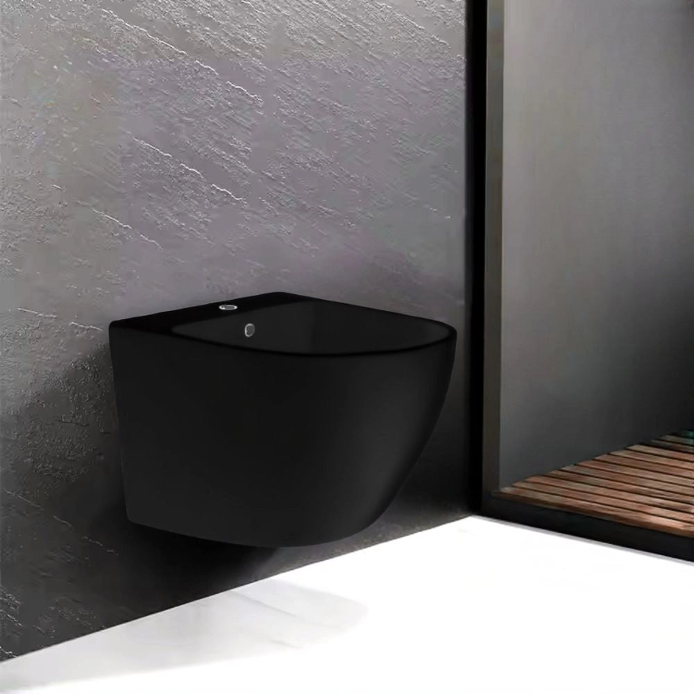 Bidet sospeso 48.5x36x36 cm nero opaco