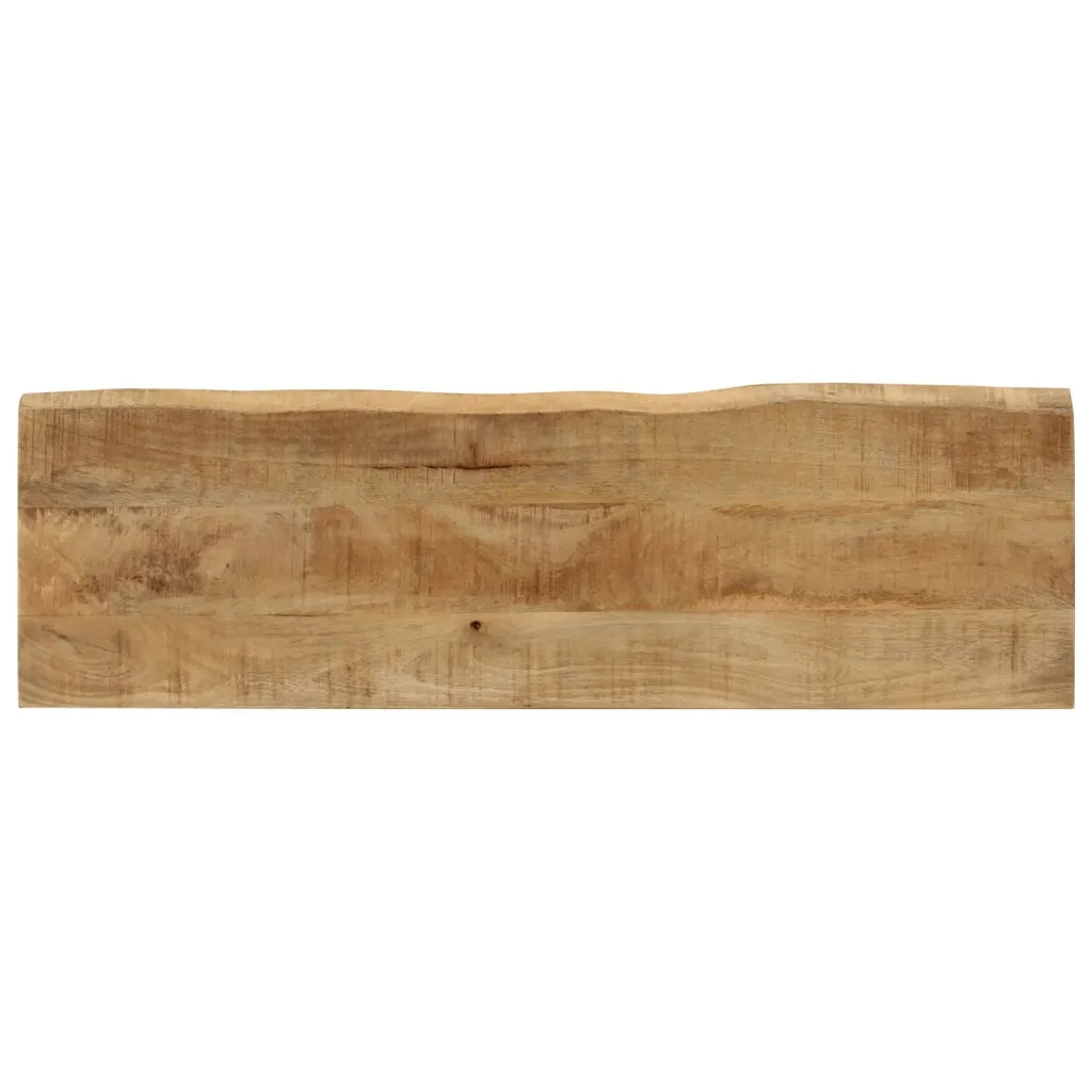 Panca con Bordi Vivi 105 cm in Legno Massello di Mango CFW1623556
