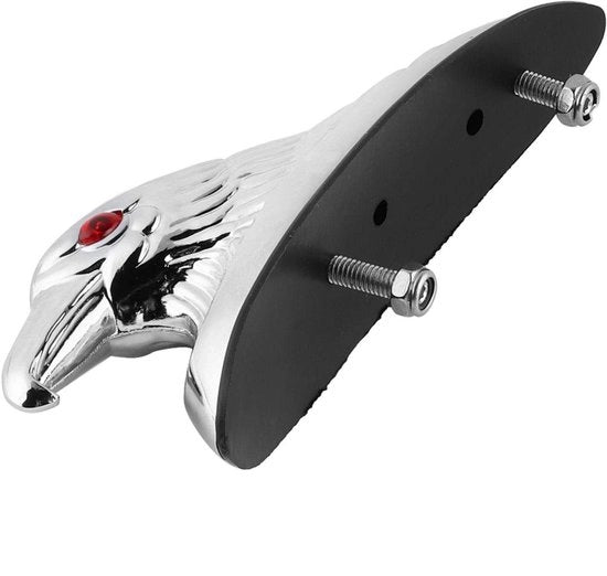 Spatbordo Decorativo con Finestra in Acciaio Inox - 6 mm Bucie - 12V - Accessorio per Motocicletta/Scooter