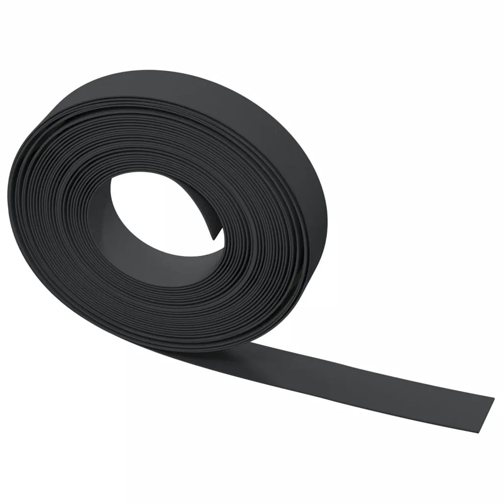 Bordature da Giardino 5 pz Nere 10 m 10 cm in Polietilene CFW4720551