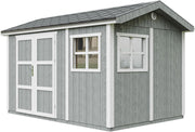 Casetta da giardino di qualit? premium 8,68 m² - H252x250x412 cm - Timbela M914A-CAVERN STEEL