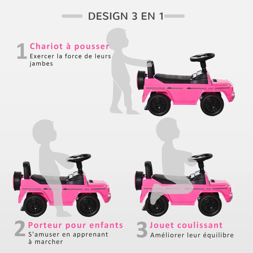 Camion Portaoggetti Bambini Mercedes Benz ¨C zephmum ¨C 12-36 Mesi Rosa