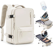 Borsa a vuoto per viaggio da donna, zaino a vuoto con sistema di compressione per viaggi, borsa da viaggio a vuoto per Ryanair con pompa impermeabile