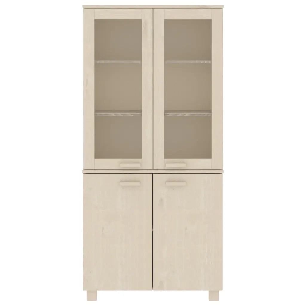 Credenza HAMAR in Legno Massello di Pino Marrone 3100926