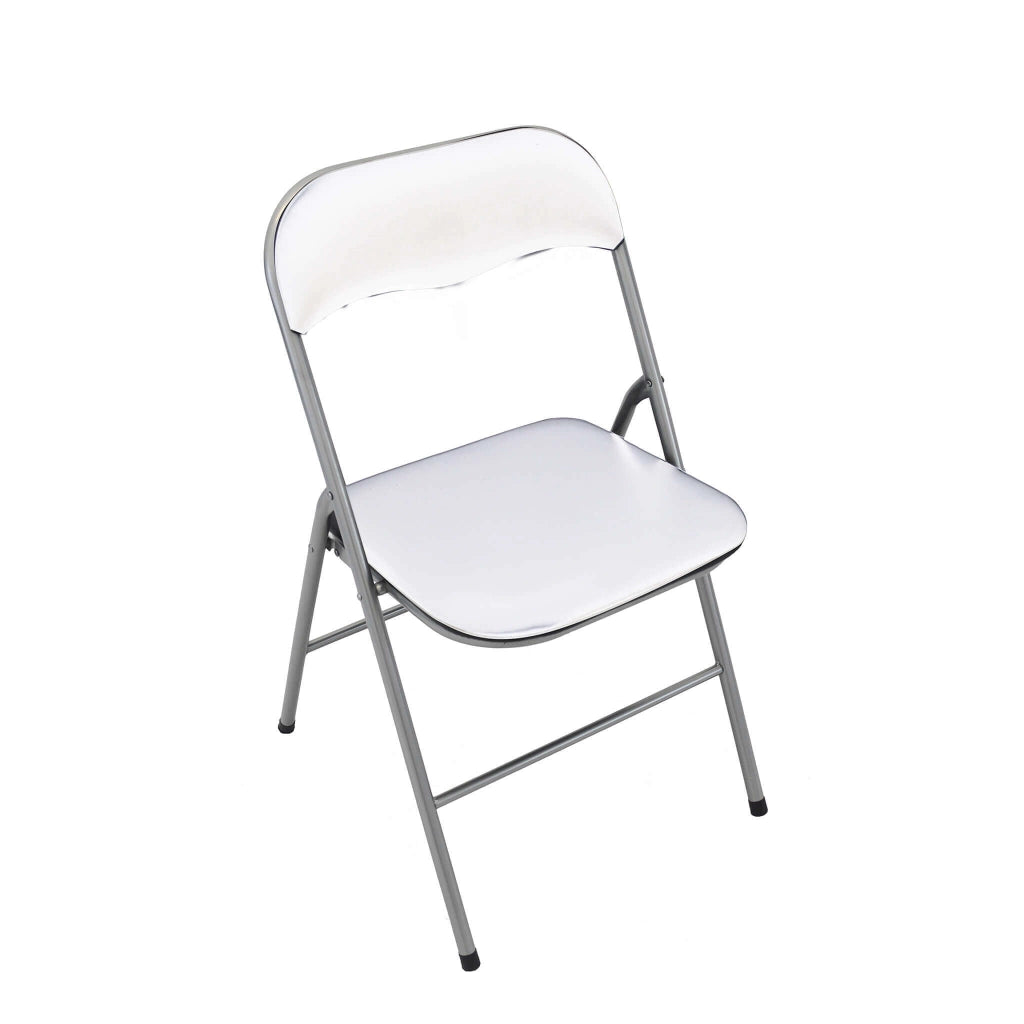 Sedia Pieghevole Salvaspazio in Acciaio PVC cm 44x45x79 - SLIM