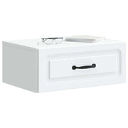 Set di 2 Comodini | Armadio da Notte | Mobiletto da notte a muro Bianco 49 x 34,5 x 20 cm