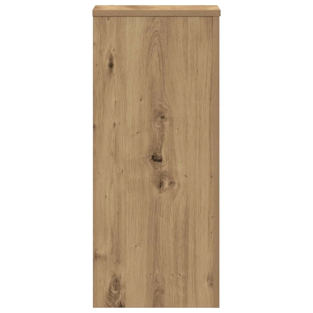 Supporti per Piante 2 pz Rovere 30x30x70 cm in Multistrato 852932