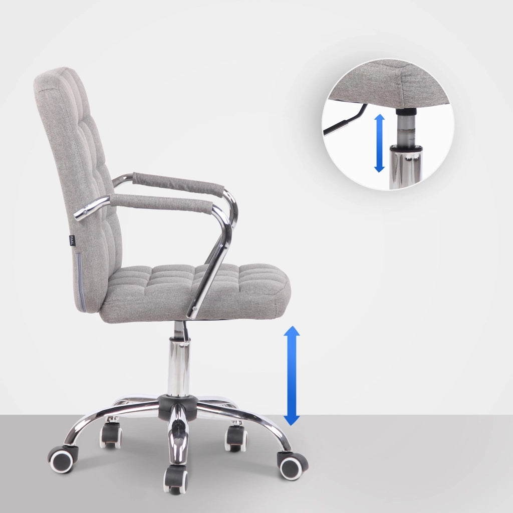 Sedia da ufficio Terni grigio,Tessuto