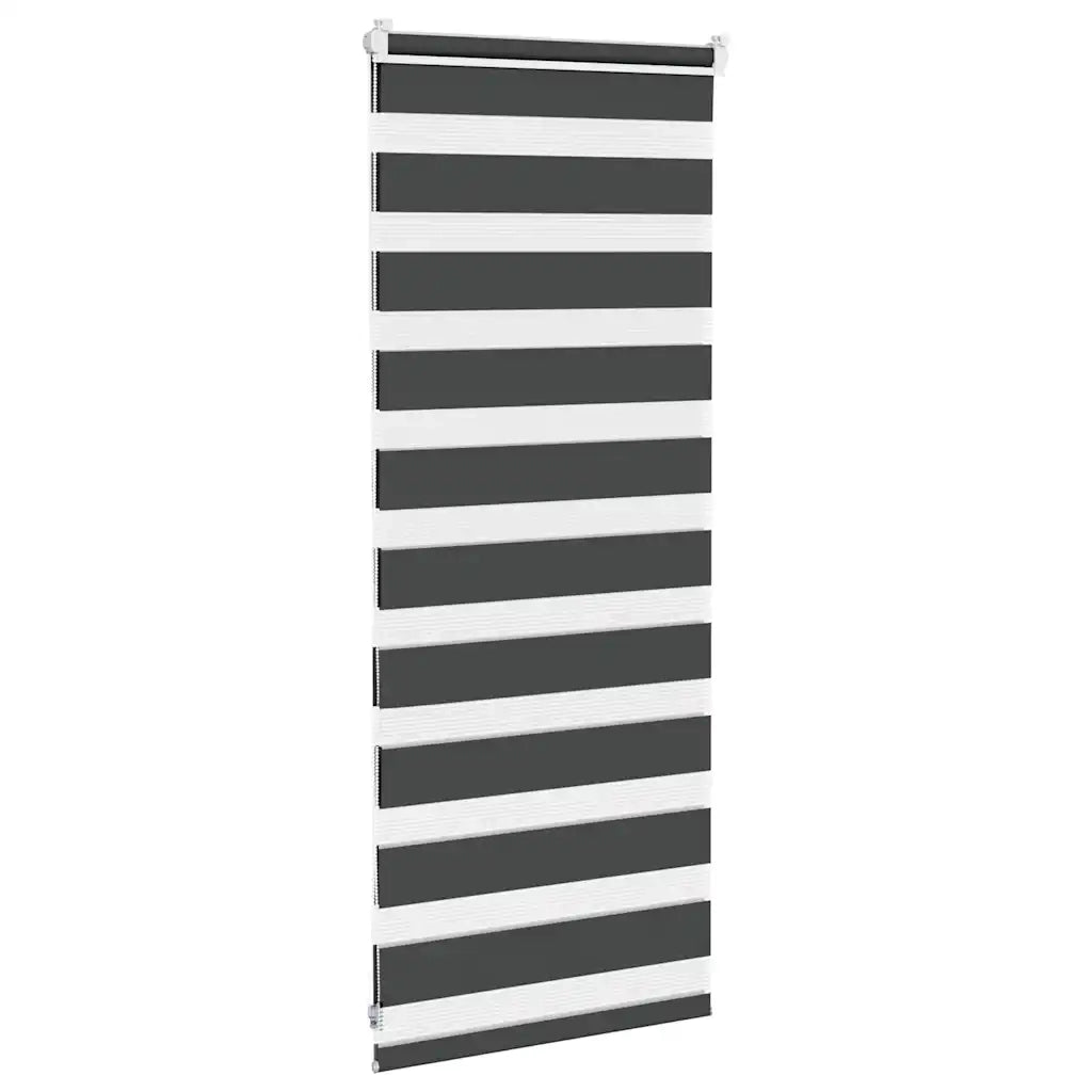 Tenda a Rullo Zebra Nero Larghezza Tessuto 60,9 cm Poliestere 4014202