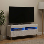 Mobile TV LED Bianco Lucido Legno ingegnerizzato 897209