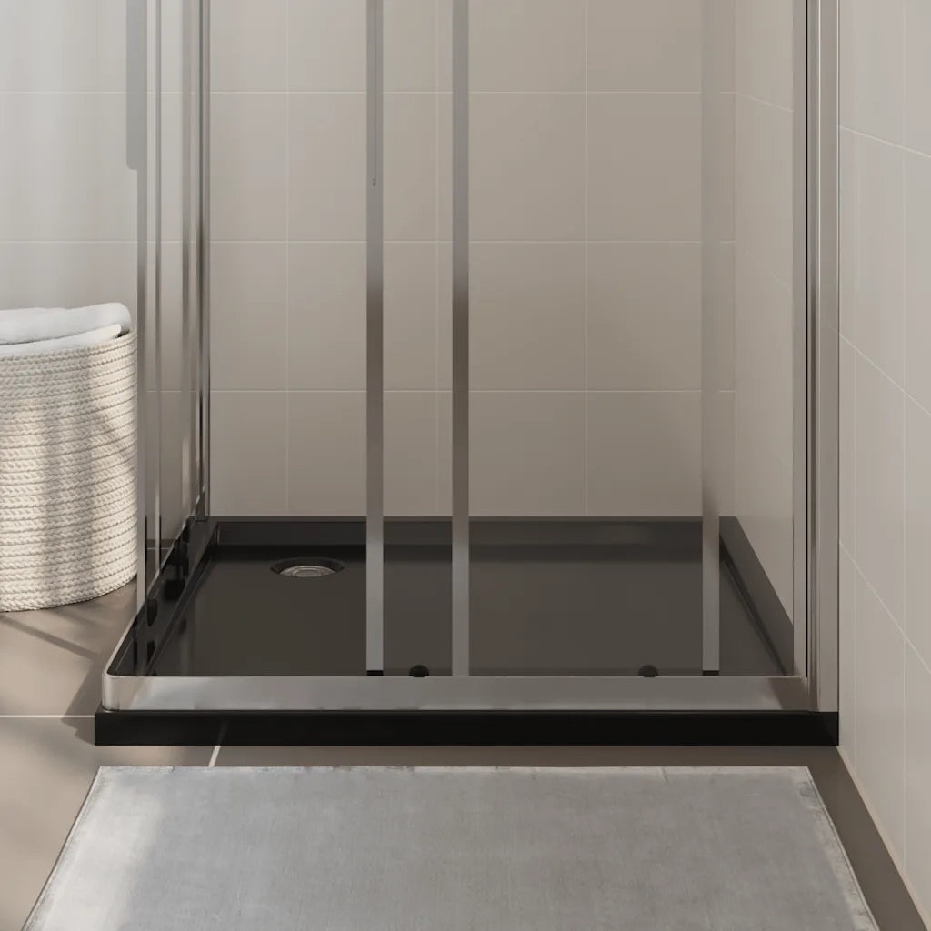 Piatto Doccia Quadrato in ABS Nero 90x90 cm cod mxl 13156