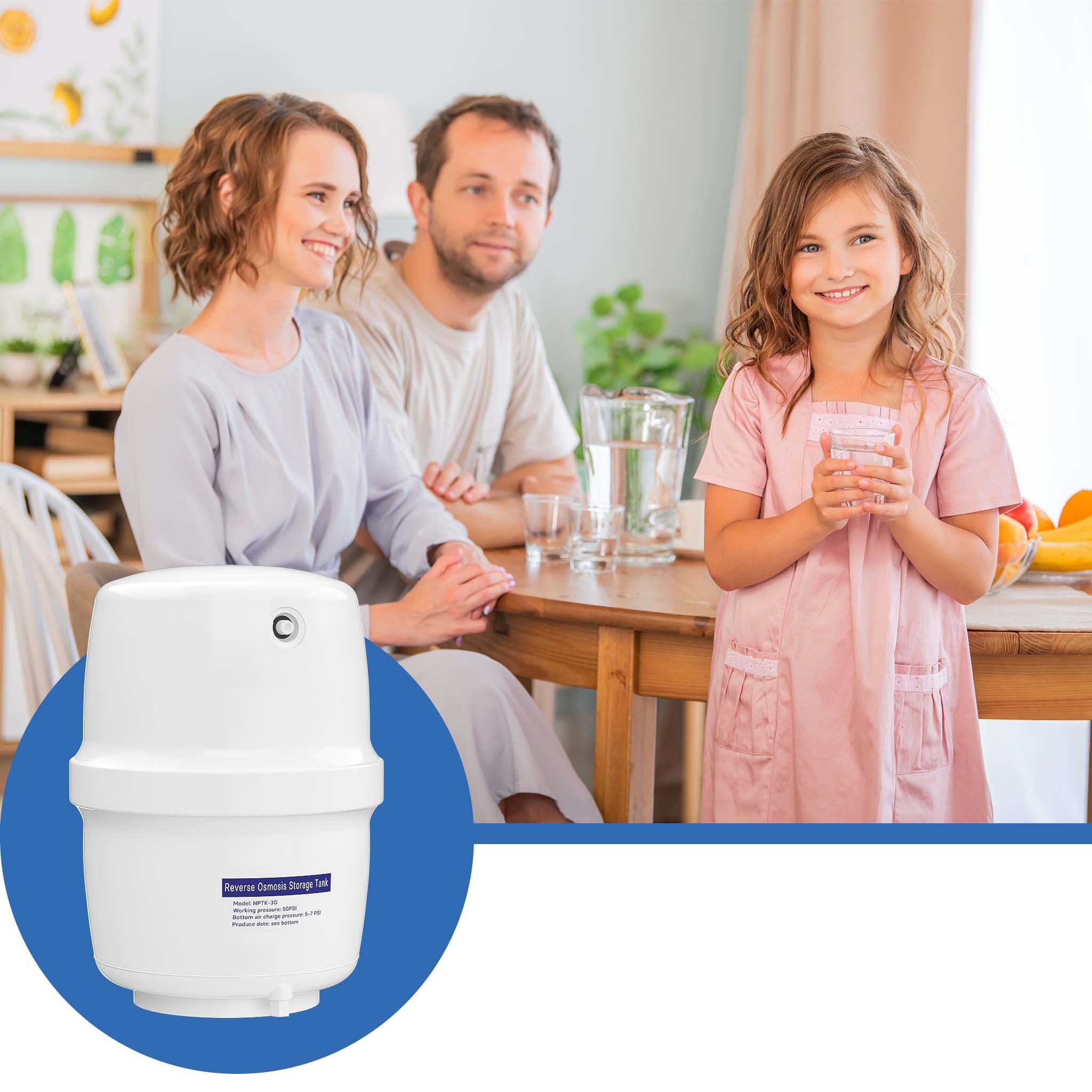 Serbatoio dell’acqua per osmosi inversa 4 gal 15,14 l Per uso alimentare