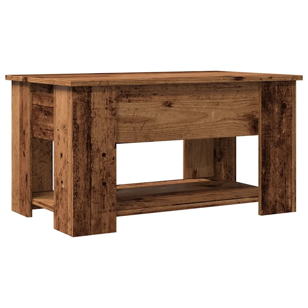 Tavolino da Salotto-Tavolino da soggiorno-Tavolo Legno Antico 79x49x41 cm Legno Multistrato