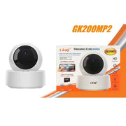 Trade Shop - Videocamera Telecamera Di Rete Wireless Wifi Ip 1080p Hd 360° Infrarossi Gk200mp2 -