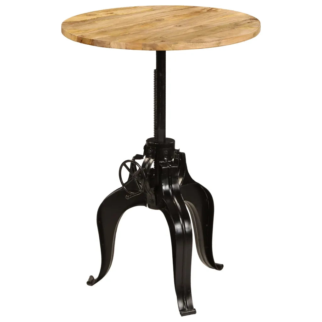 Tavolo da Bar in Legno Massello di Mango 75x(76-110) cm 245268