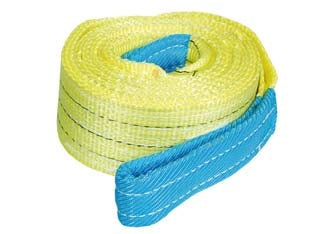 CINGHIE DI SOLLEVAMENTO CON FASCIA A DOPPIO STRATO MM.90  mt.6 x mm.90h.  portata Kg.3000 colore giallo    ROBUR