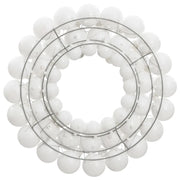 Ghirlanda di Natale Bianca 45 cm in Polistirene 356126
