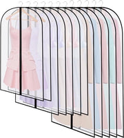 12 Cestini per Abiti Semi-Transparenti 60 x 120/100/80 cm - Impermeabili e Idrorepellenti