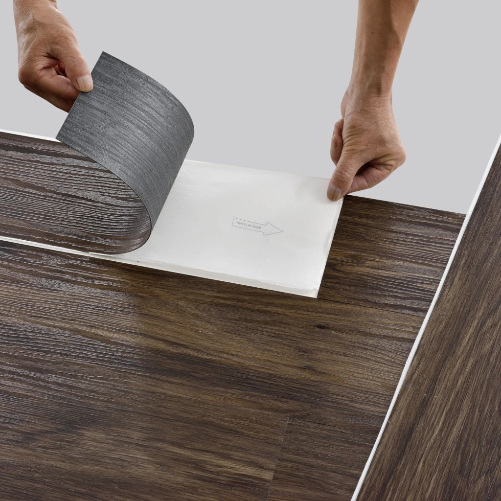 Doghe in vinile laminato PVC 42 pezzi 5,85 m² rovere affumicato 03_0007207
