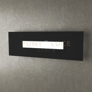 WALLY APPLIQUE-PLAFONIERA 50 CM. 1 LUCE NERO 1138-50-NE