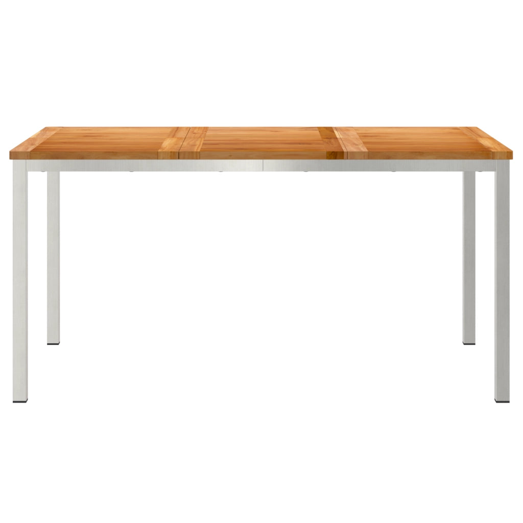 Tavolo da pranzo all'aperto 150x90x75 cm in legno massello di teak